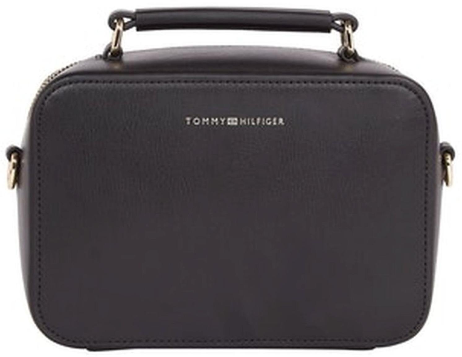 Iconic Tommy Hilfiger Damentasche Black Trunk Glattleder Imitat