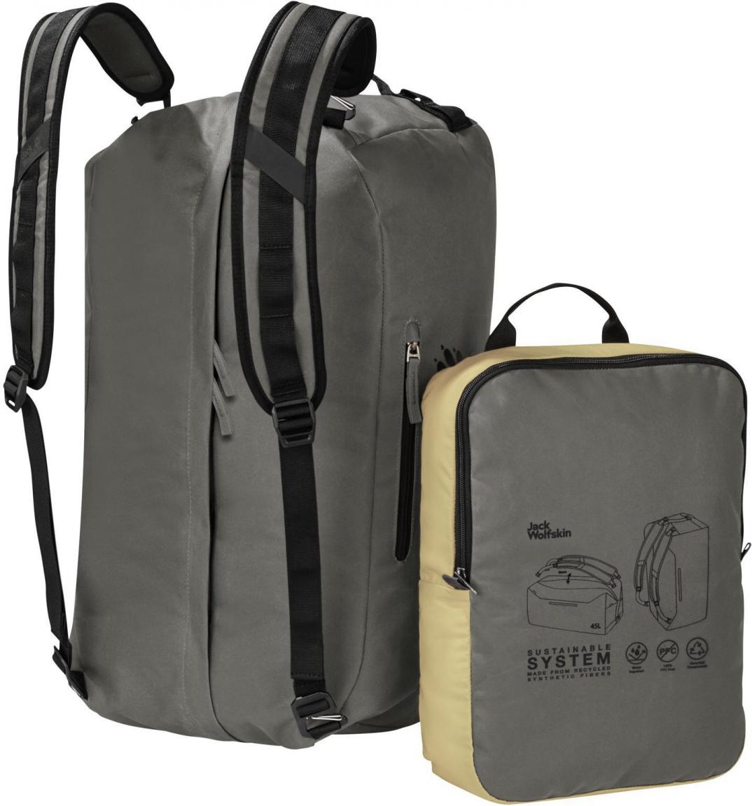 Jack Wolfskin Reisetaschen Rucksack Traveltopia Duffle 45 Liter dusty olive