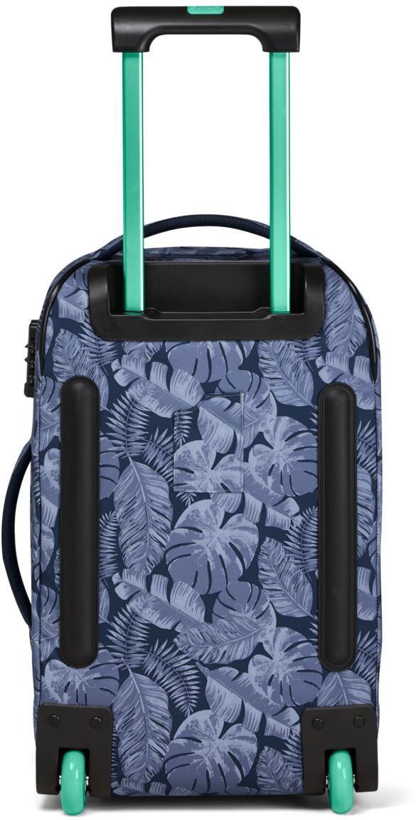 Kabinenkoffer Blättermuster blau Satch Flow S 54 Tropic Blue