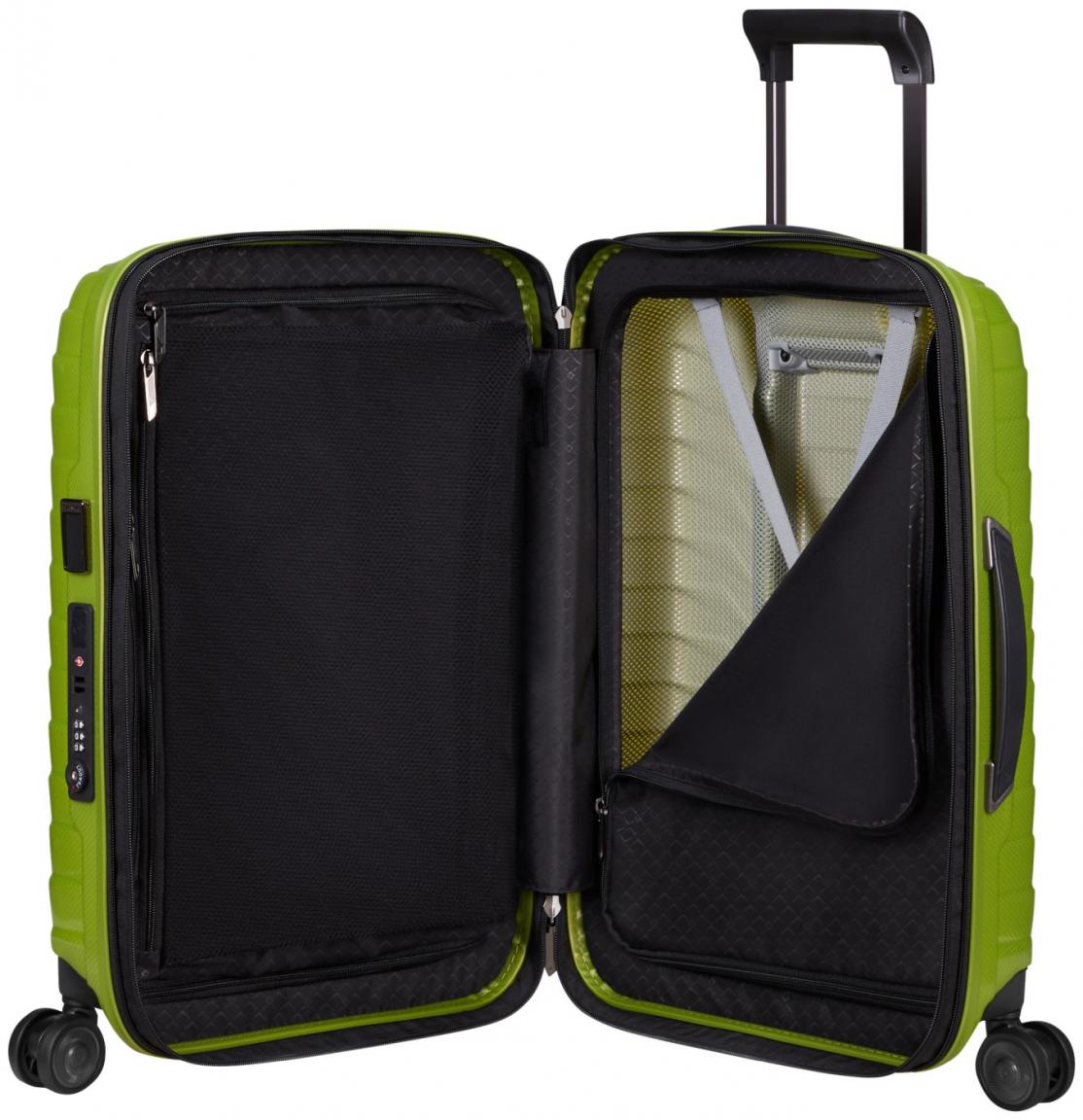 Kabinenkoffer Samsonite Proxis Lime hellgrün Spinner S 55cm