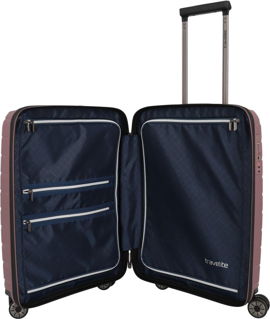 Kabinenkoffer Travelite 4w Trolley Air Base S 55cm Flieder Hartschale