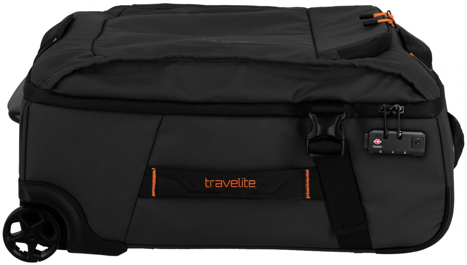 Kabinentrolley Travelite Briize Rollenreisetasche S 55cm schwarz