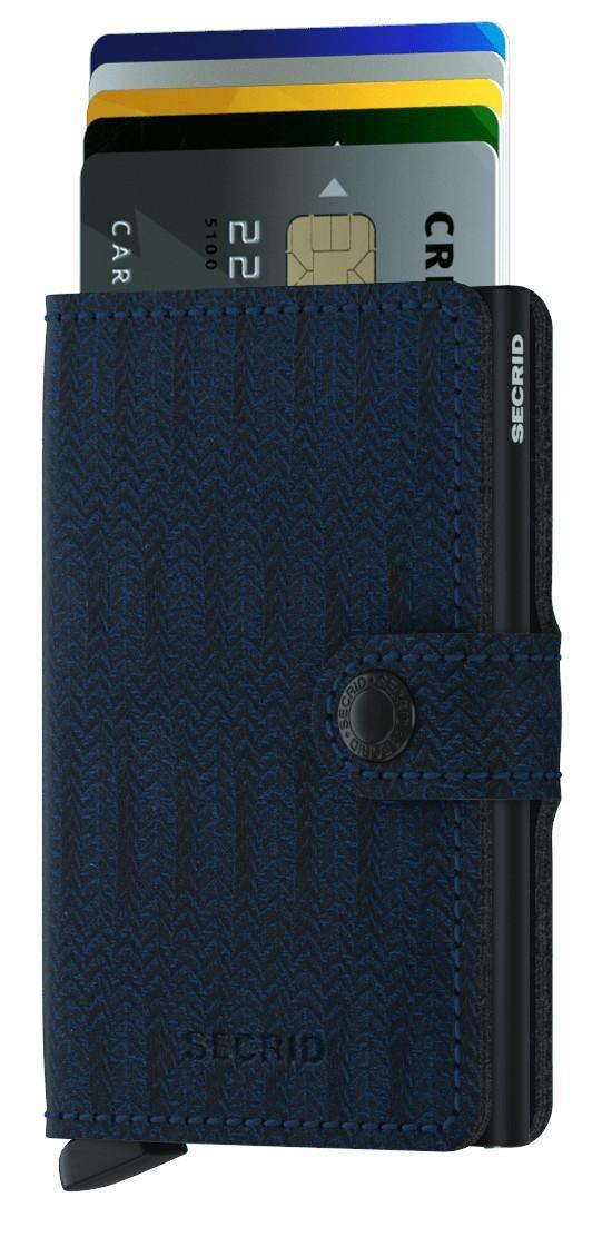 Kartenschutzetui Secrid Miniwallet Dash Navy schwarz blau RFID