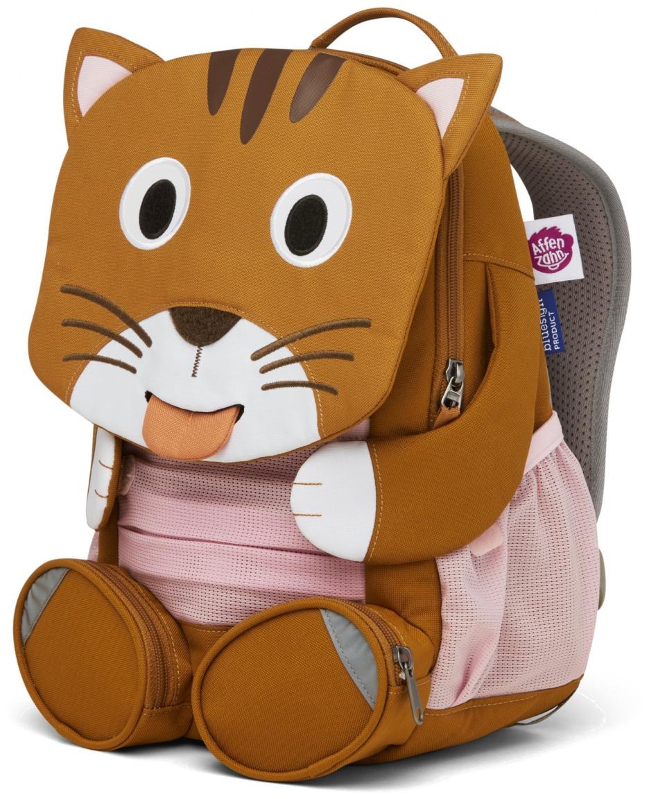 Kinderbackpack Katze braun rosa Affenzahn Großer Freund