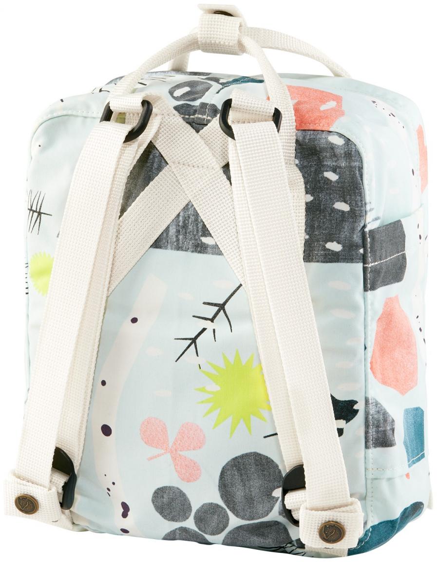 Kinderrucksack Fjällräven Kanken Art Mini Birch Forest hellblau