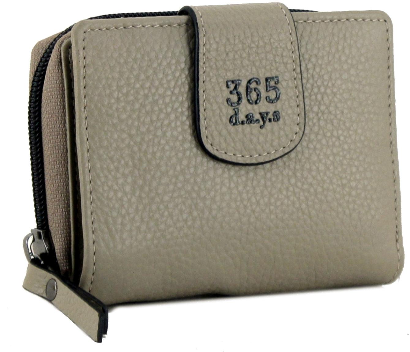 Klappgeldtasche beige taupe Leder 365 d.a.y.s Palermo