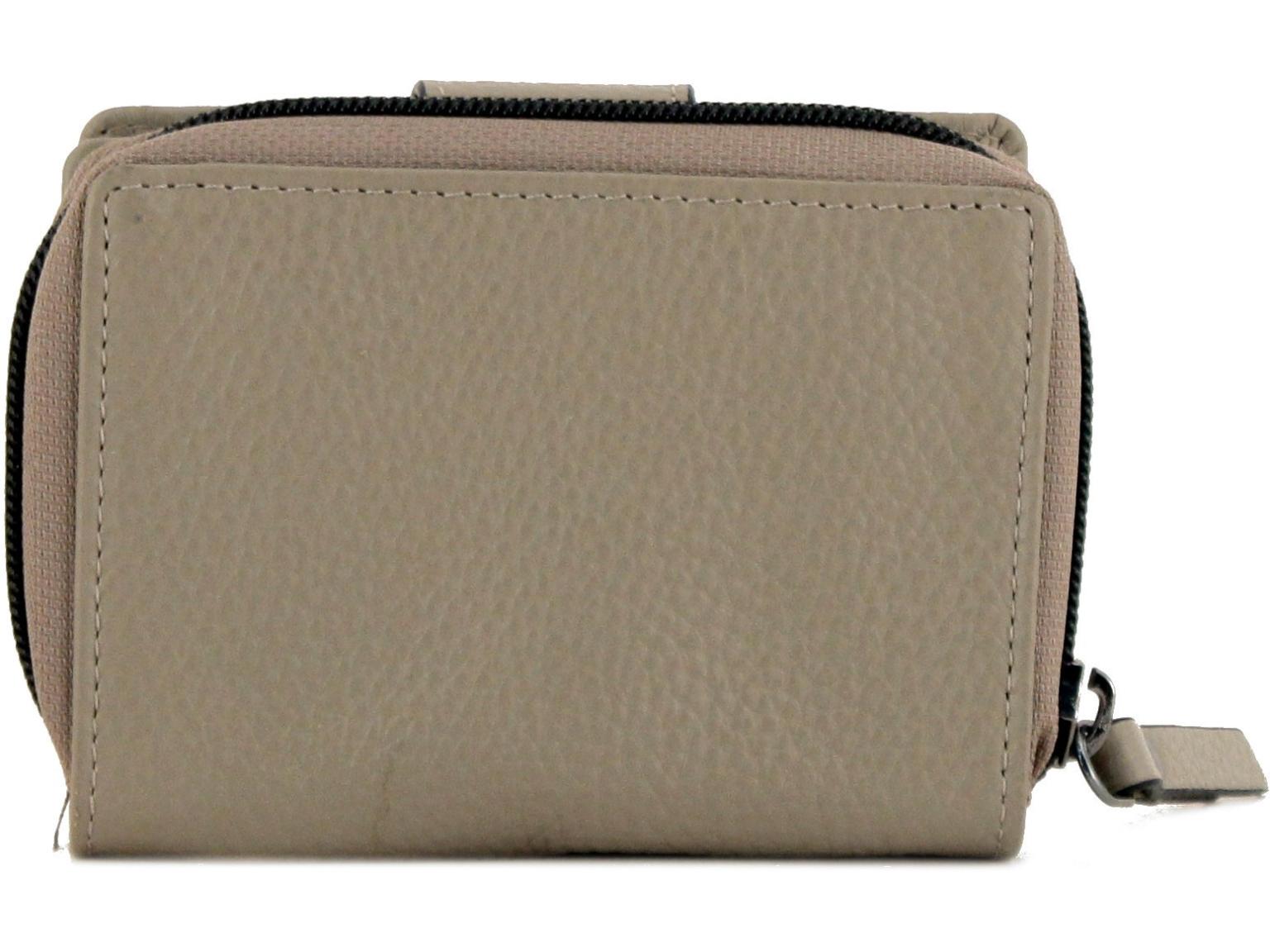 Klappgeldtasche beige taupe Leder 365 d.a.y.s Palermo