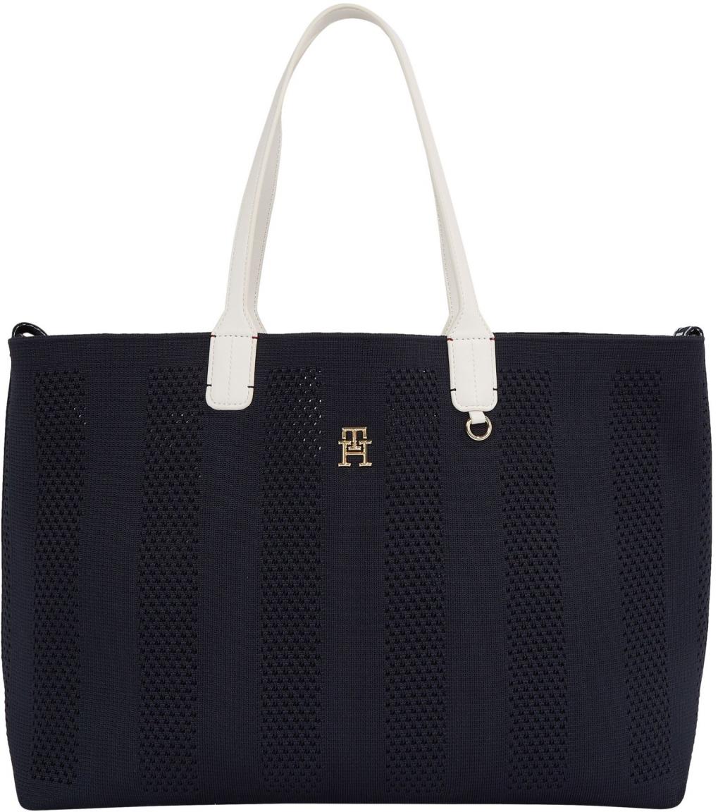 Knitted Iconic Tote Tommy Hilfiger Shopper Space Blue