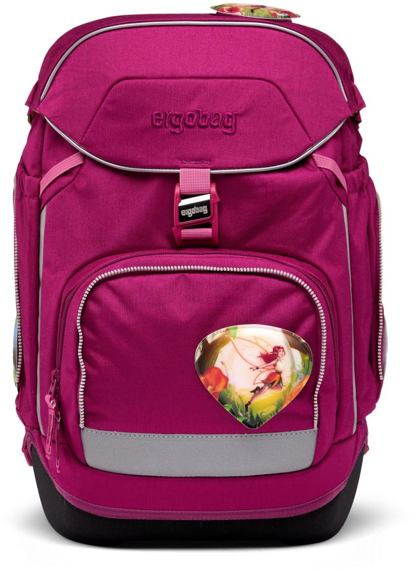 Komplettset Schulrucksack Ergobag Pack WaldzauBär pink Elfen