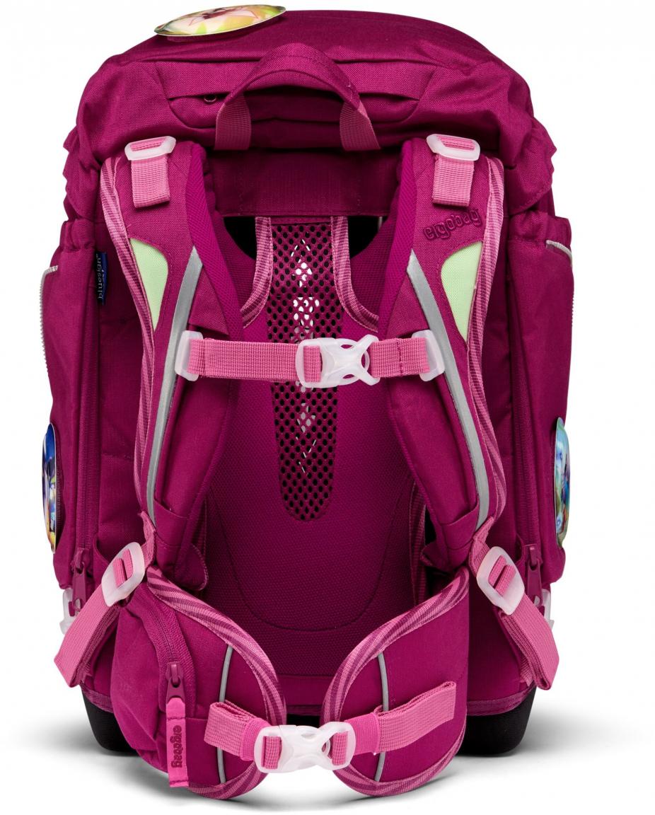 Komplettset Schulrucksack Ergobag Pack WaldzauBär pink Elfen