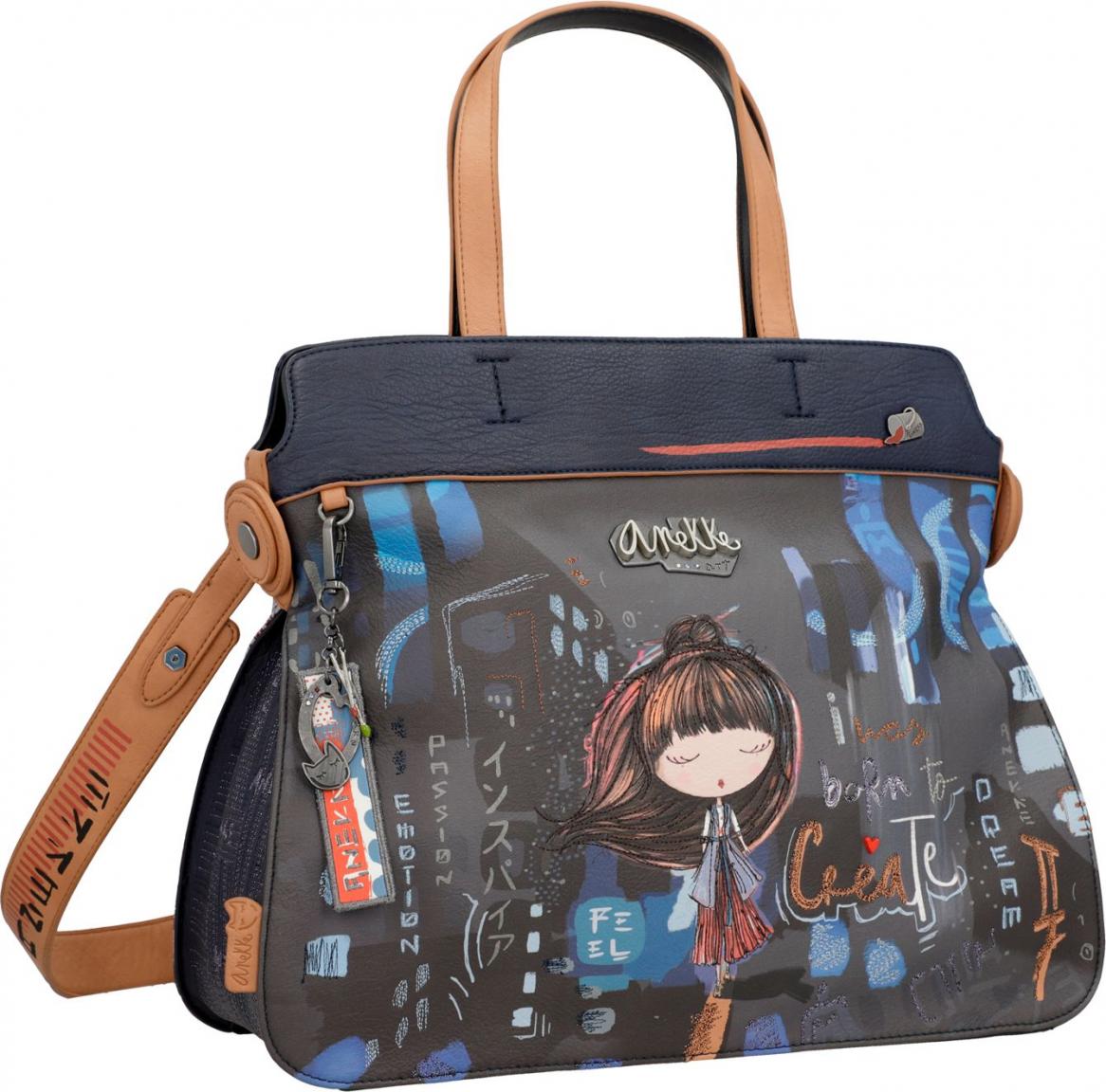 Kurzgrifftasche Japan Anekke Contemporary dunkelbunt 