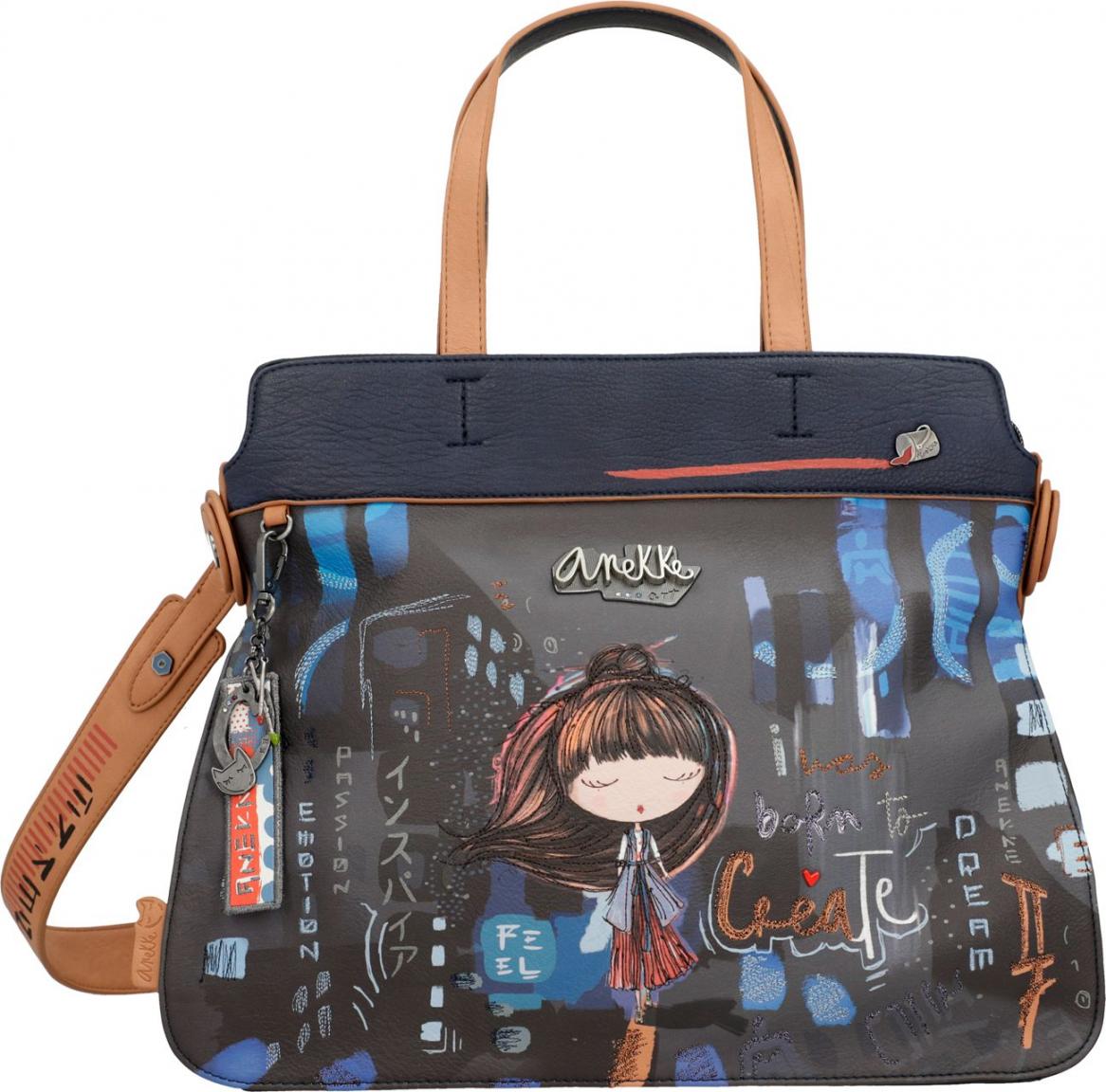 Kurzgrifftasche Japan Anekke Contemporary dunkelbunt 