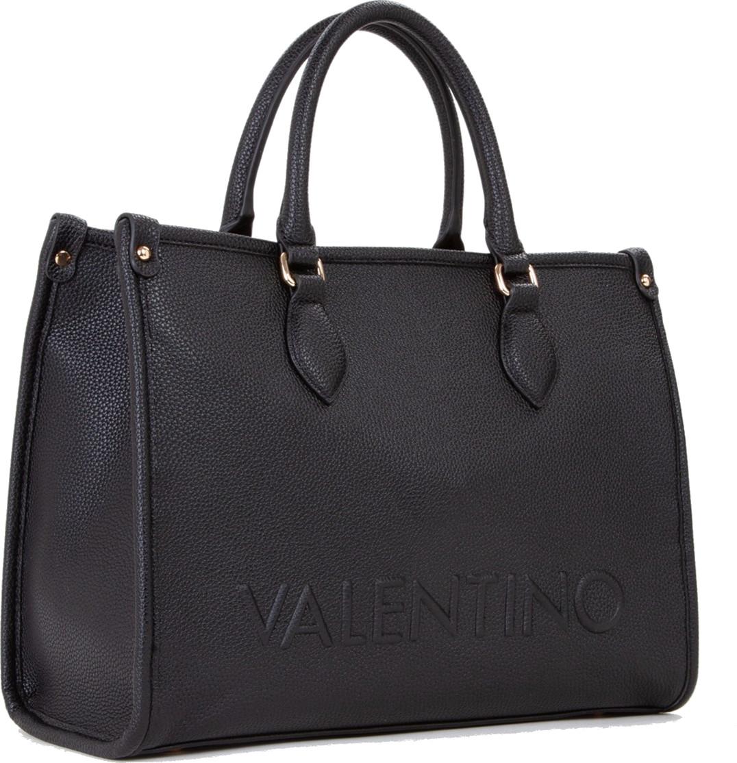 Kurzgrifftasche Logoprägung Valentino Rised Nero schwarz