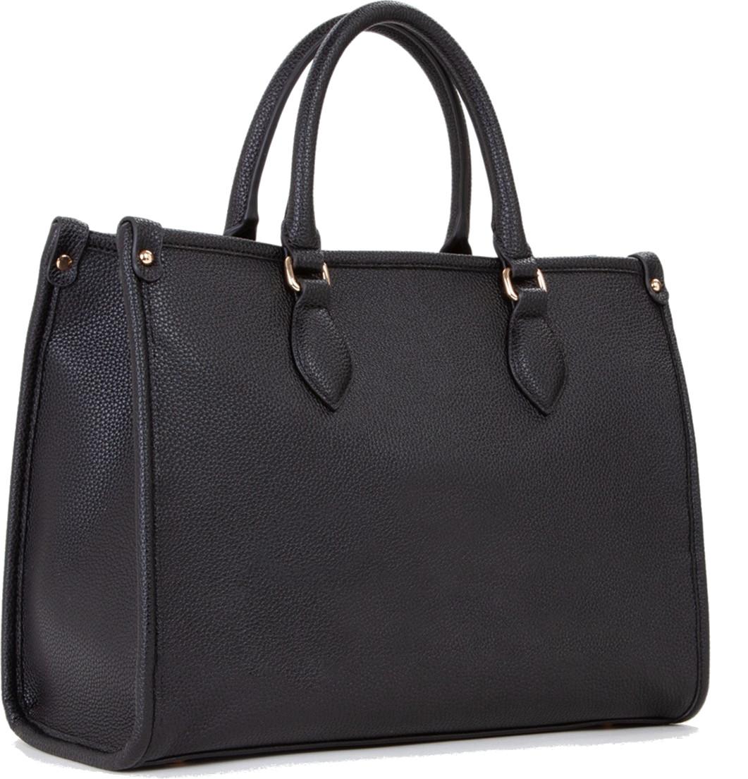 Kurzgrifftasche Logoprägung Valentino Rised Nero schwarz