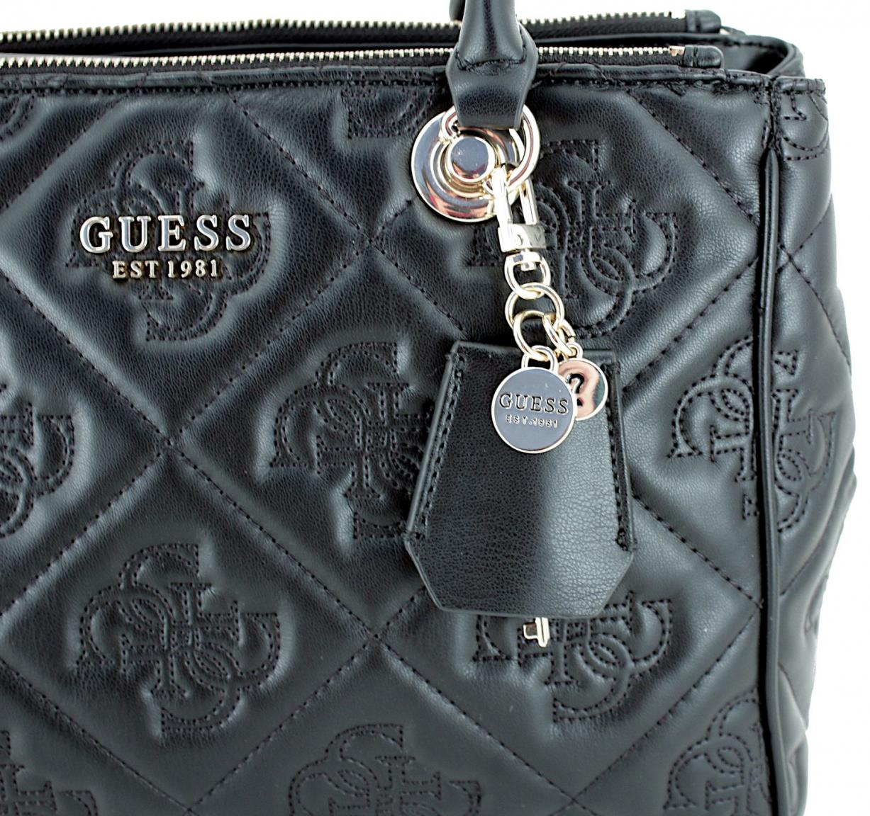 Kurzgrifftasche Marieke Guess White Logostickerei