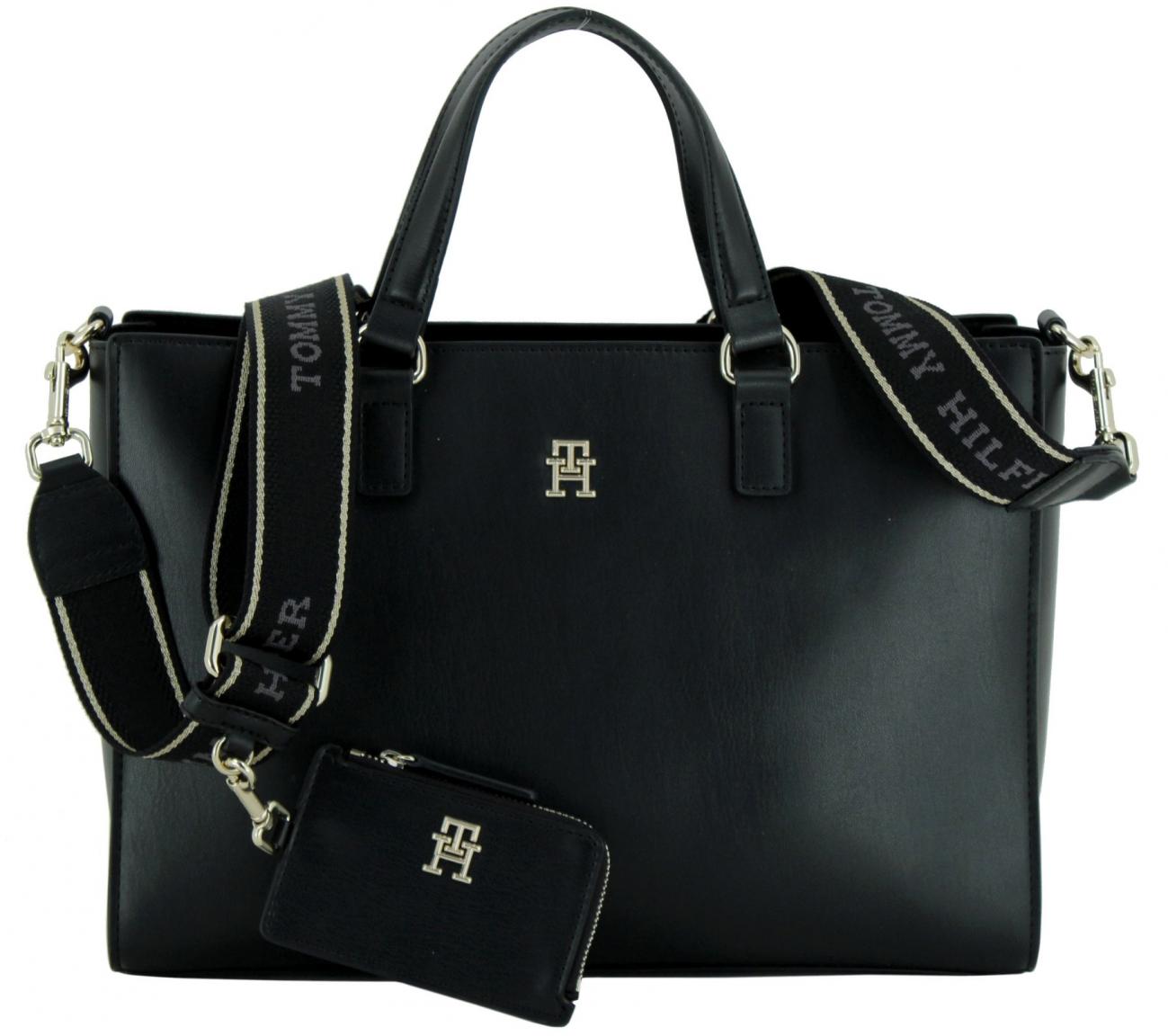 Kurzgrifftasche Tommy Hilfiger Joy Satchel schwarz Etui