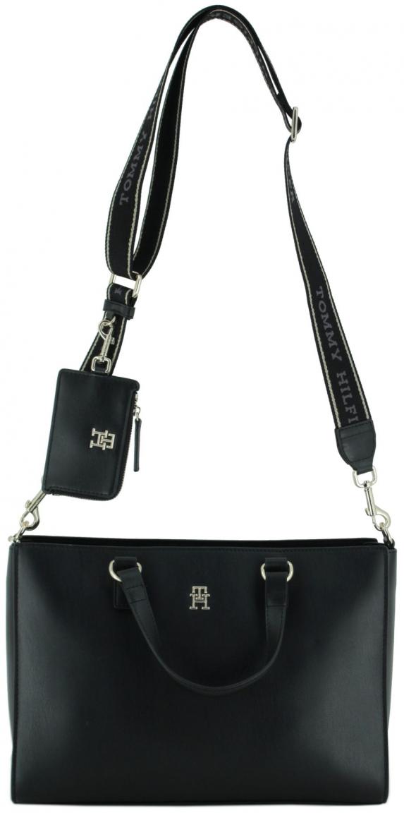 Kurzgrifftasche Tommy Hilfiger Joy Satchel schwarz Etui