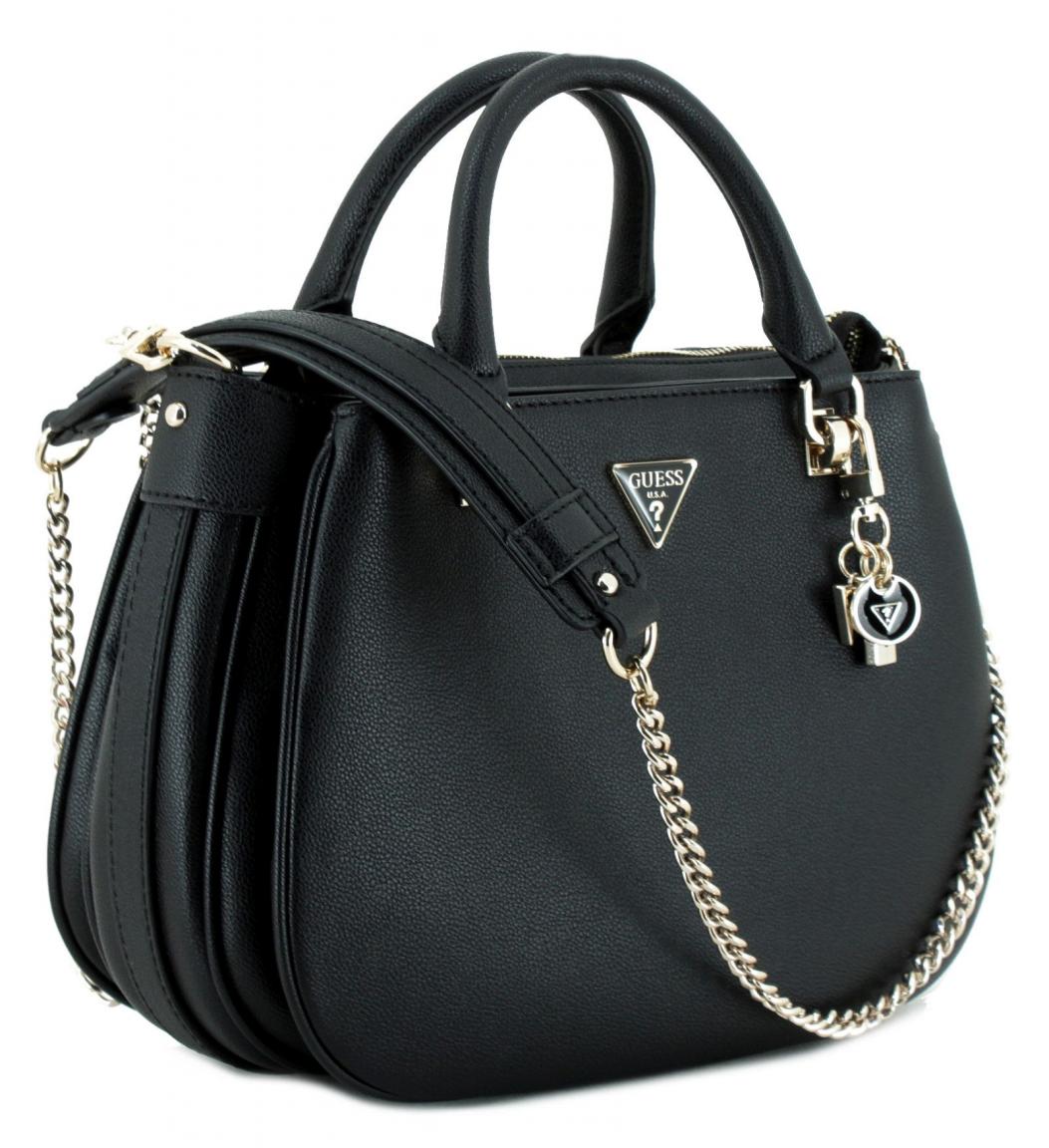 Kurzgrifftasche mit Kettendetail Guess Fedora Black