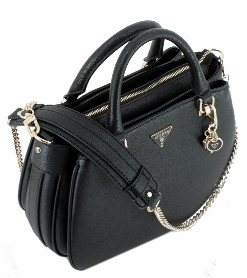 Kurzgrifftasche mit Kettendetail Guess Fedora Black