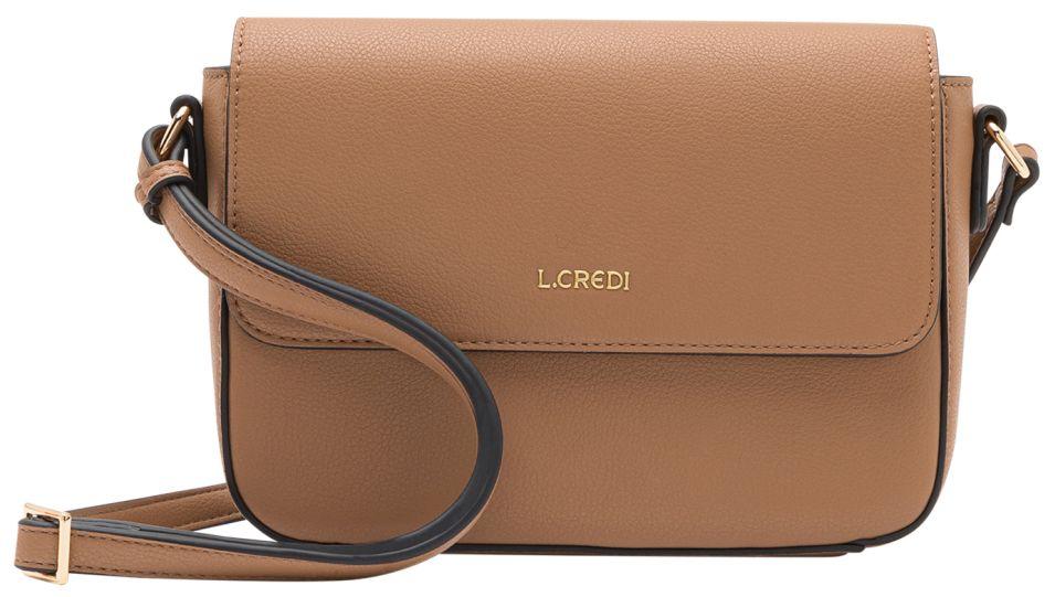 L.Credi Crossovertasche Olga Toffee vegan braun