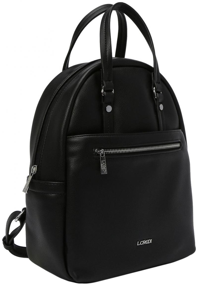 L.Credi Damenrucksack schwarz Filippa vegan