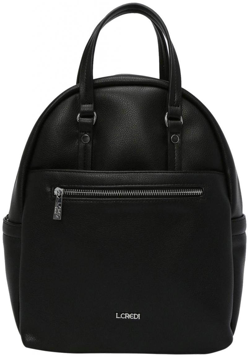 L.Credi Damenrucksack schwarz Filippa vegan