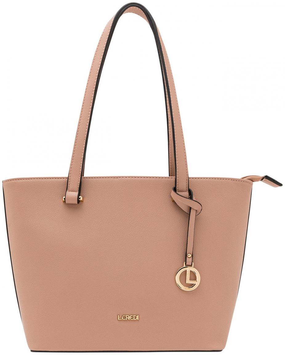 L.Credi Handtasche beige rosa Filippa Blush vegan