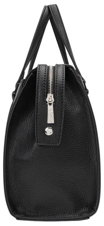 L.Credi Kurzgrifftasche schwarz Nediva elegant