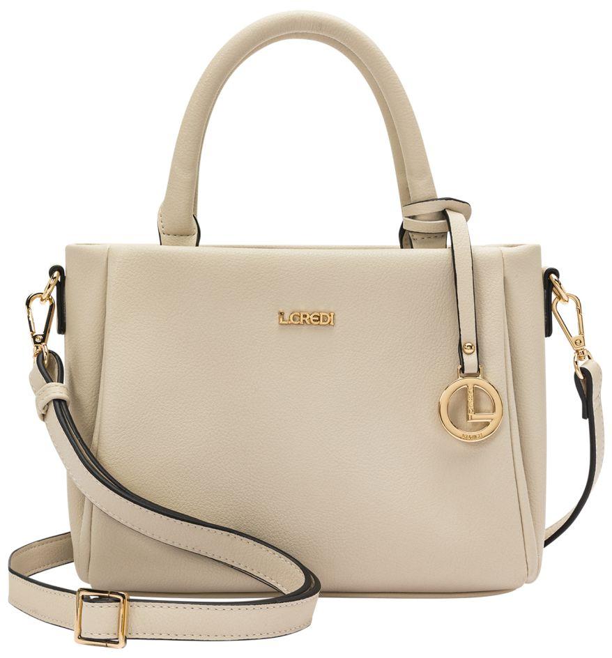 L.Credi helle Minihenkeltasche Orlanda creme