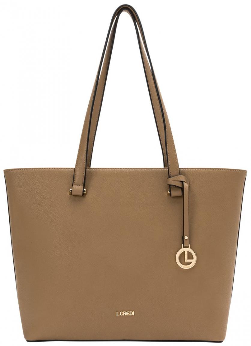 L.Credi vegane Handtasche Filippa Toffee braun