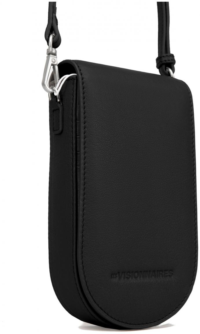 Lammleder Handytasche schwarz Les Visionnaires Adele Silky