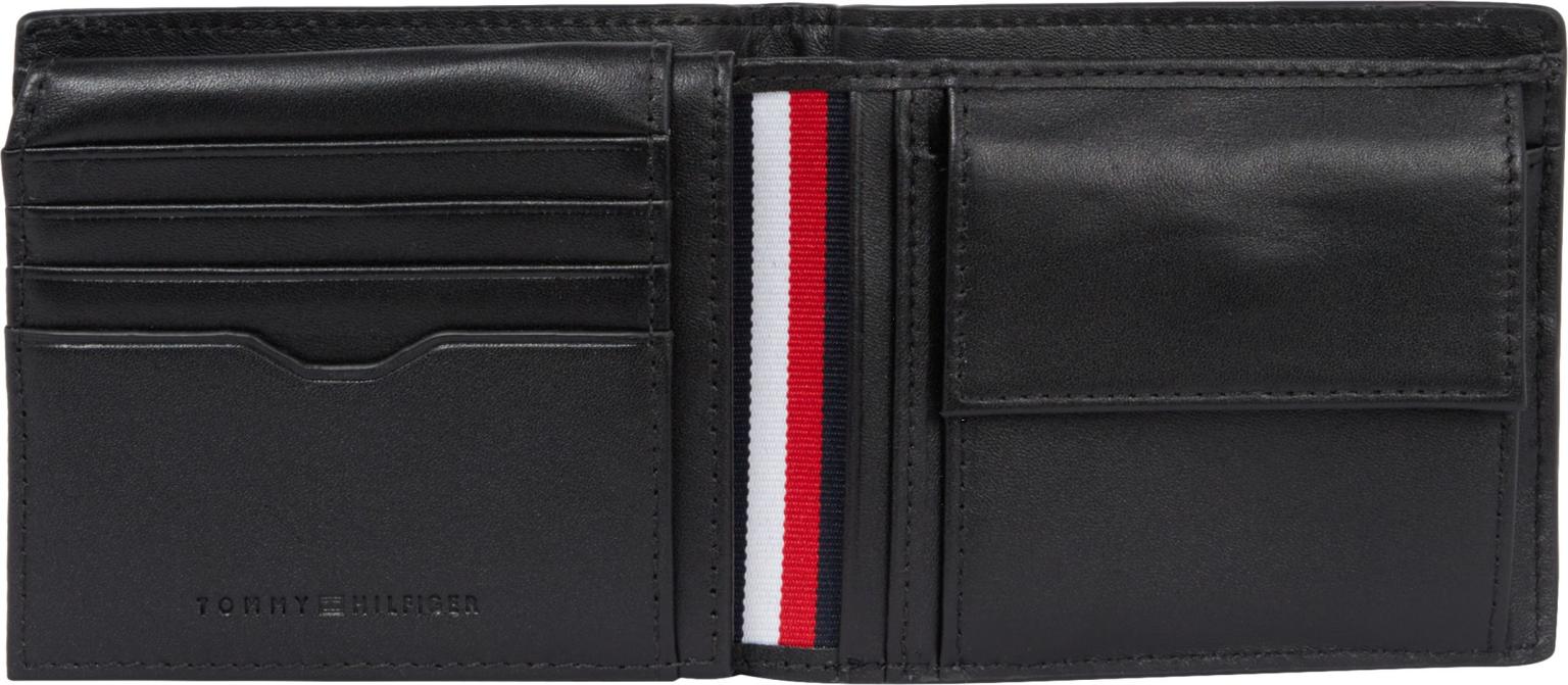 Lederbörse Schwarz Tommy Hilfiger RFID Schutz Stripes