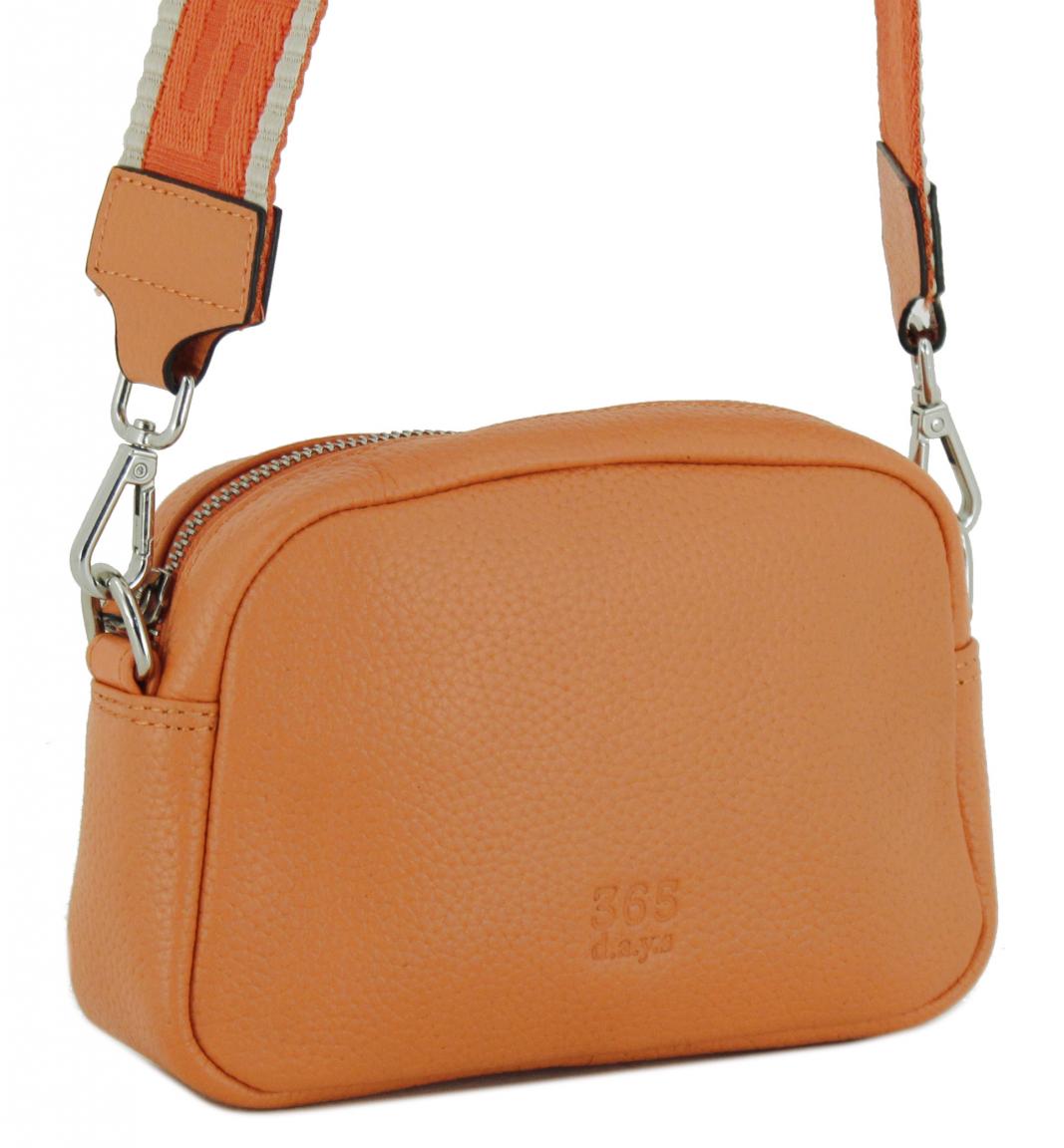 Ledertasche Alicante knallorange 365 d.a.y.s Crossbody