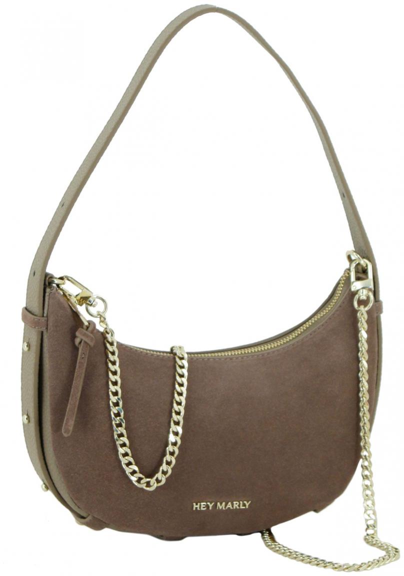 Ledertasche Hey Marly Velours Lifetime Sister Suede taupe