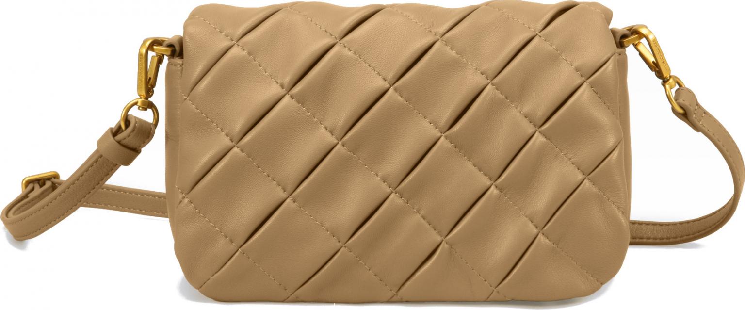 Les Visionnaires Mila Weave Überschlagtasche Caramel braun