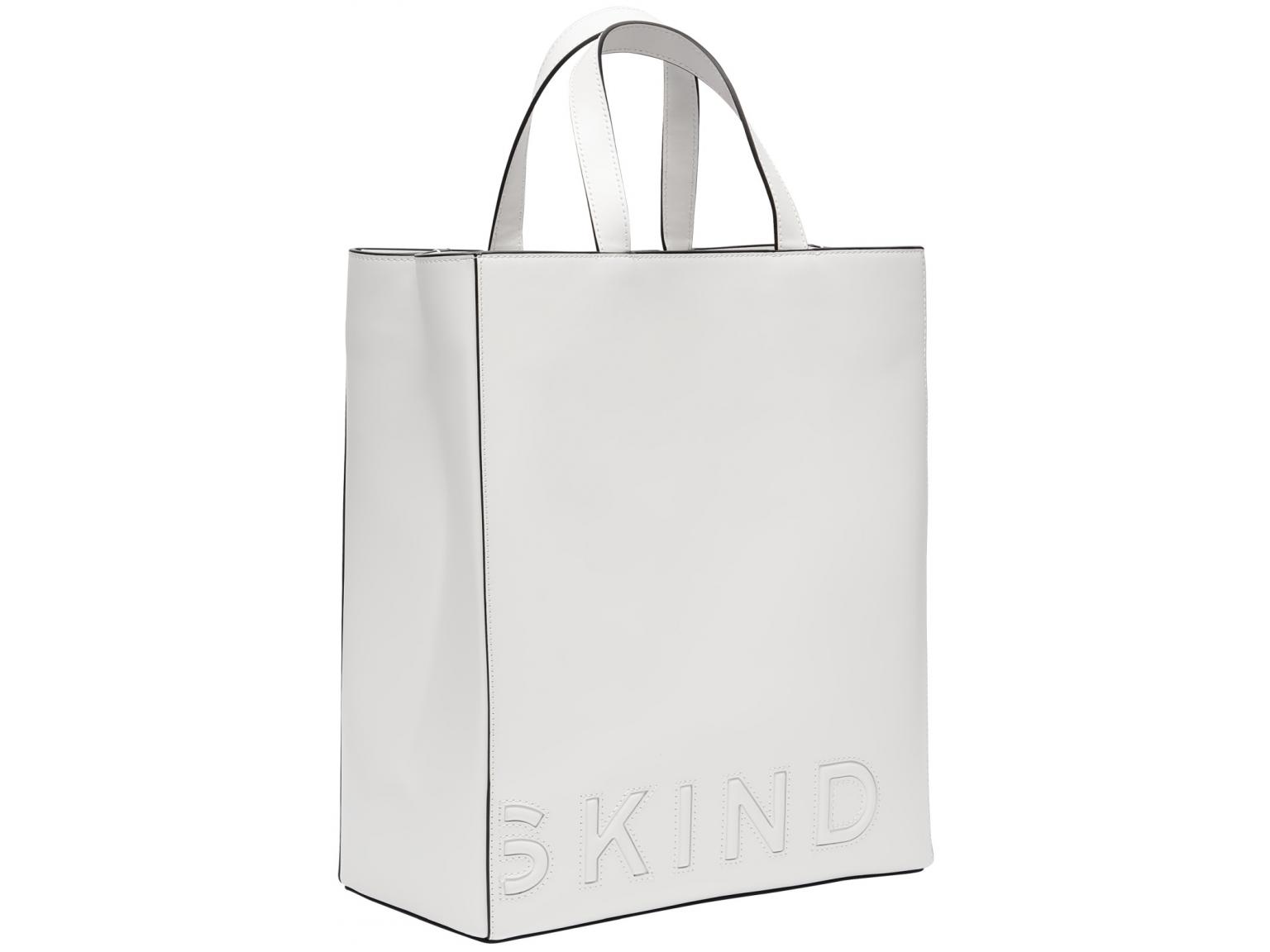 Liebeskind Berlin Handtasche Paper Bag Tote M Offwhite Kontrast 