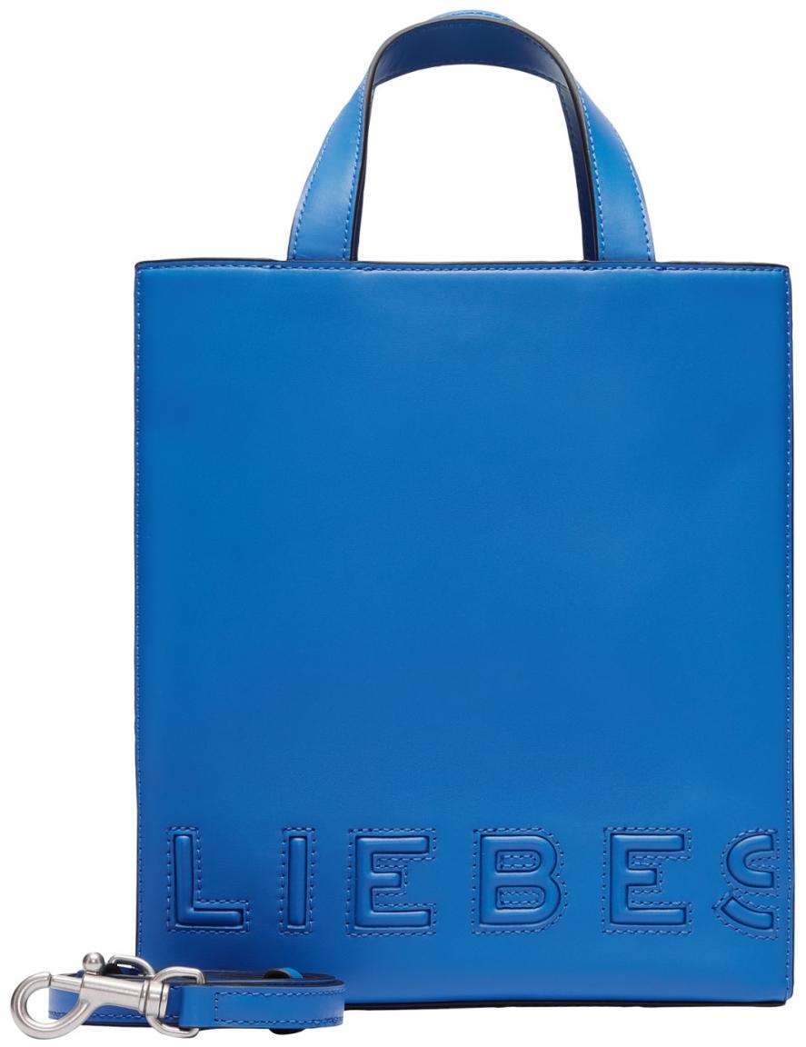 Liebeskind Tragetasche royalblau Paper Bag Haptik