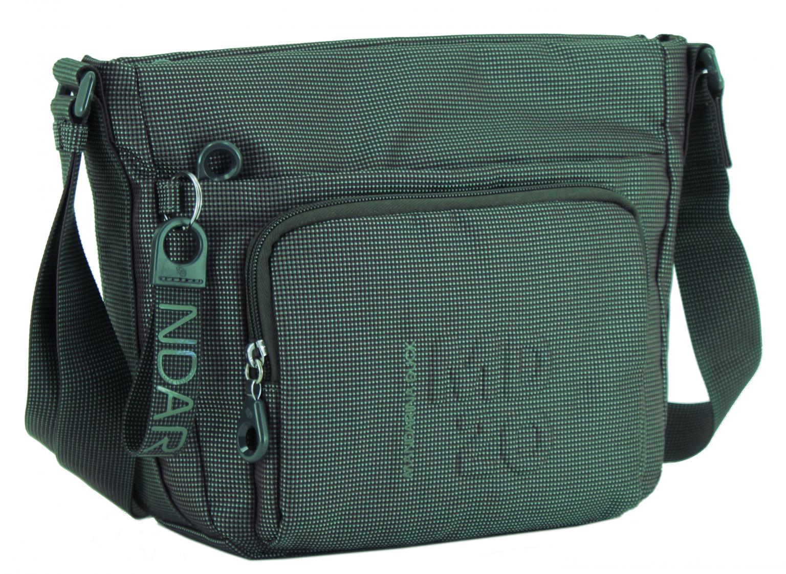 MD20 Crossovertasche dunkelgrün Nylongewebe Mandarina Duck Rain Forest 