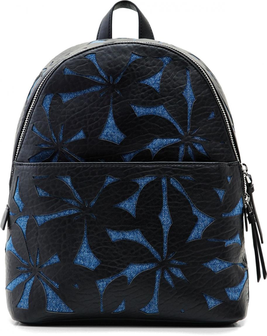 Mädchenrucksack floral Desigual Onyx Mombasa Mini Denim Raw