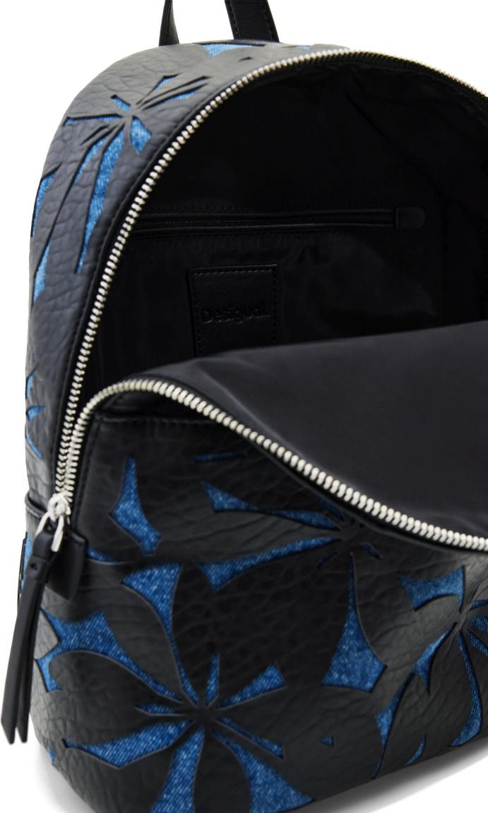 Mädchenrucksack floral Desigual Onyx Mombasa Mini Denim Raw