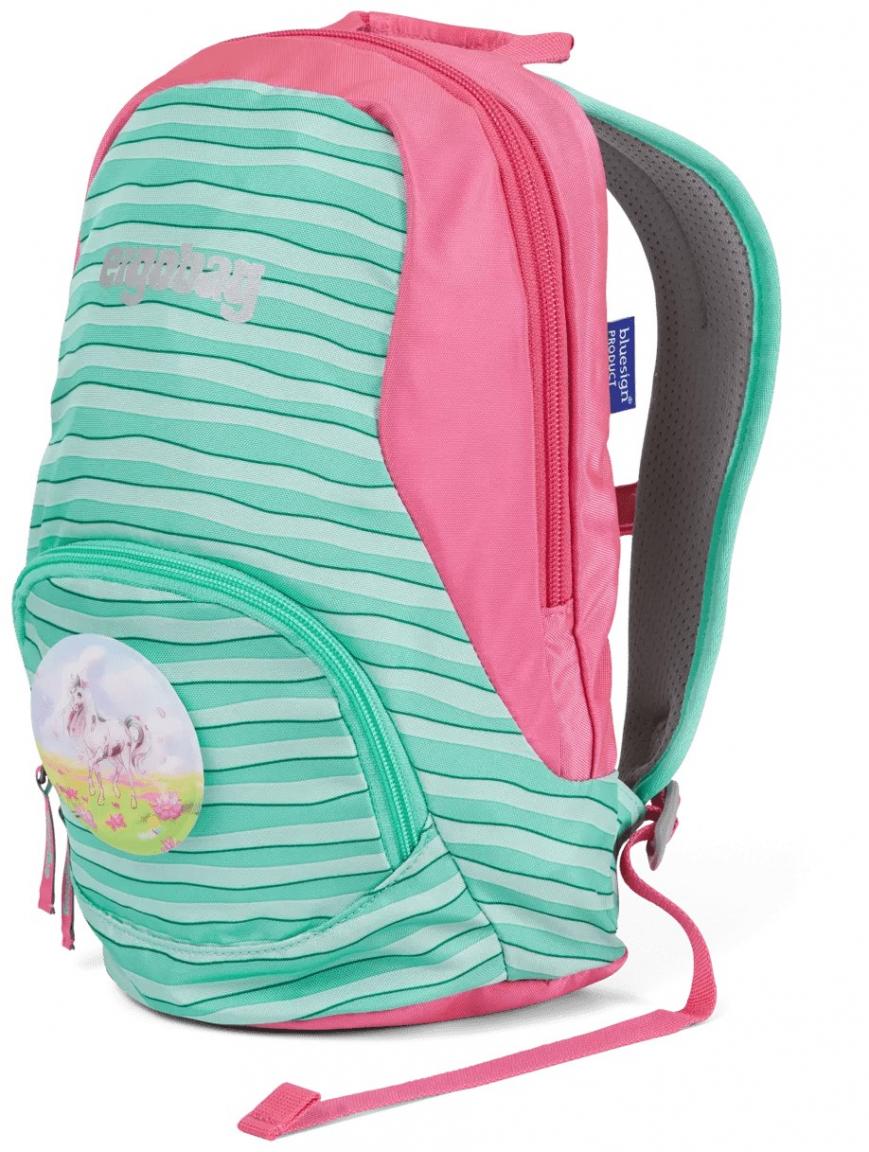 Mädchenrucksack pink grün Pferd Galopp Ergobag Ease Small