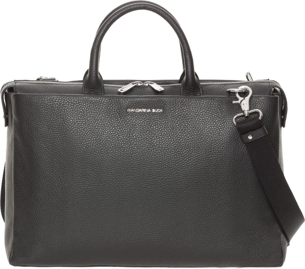 Mandarina Duck Businesstasche schwarz Mellow Urban Leder