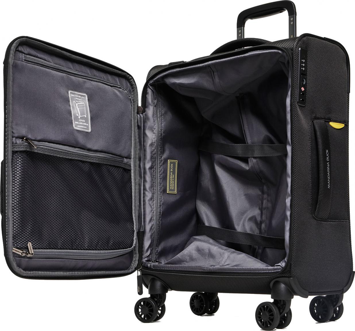 Mandarina Duck Kabinenkoffer schwarz Zephyr Wheeled S 55cm