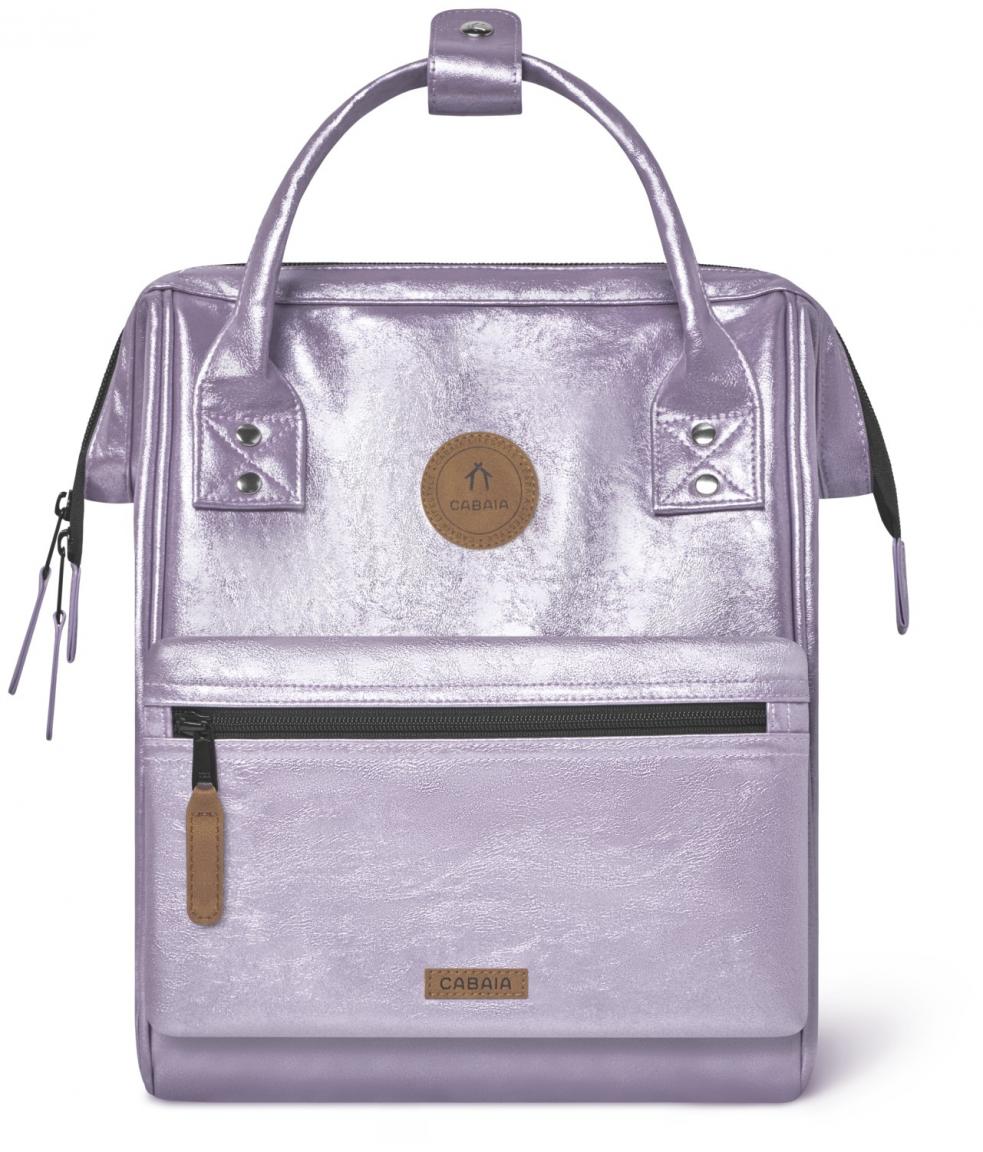 Metallicrucksack lila glänzend Cabaia Adventurer Small Capri