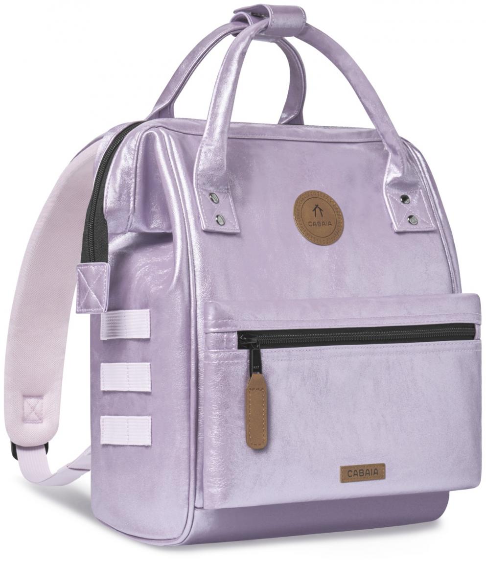 Metallicrucksack lila glänzend Cabaia Adventurer Small Capri