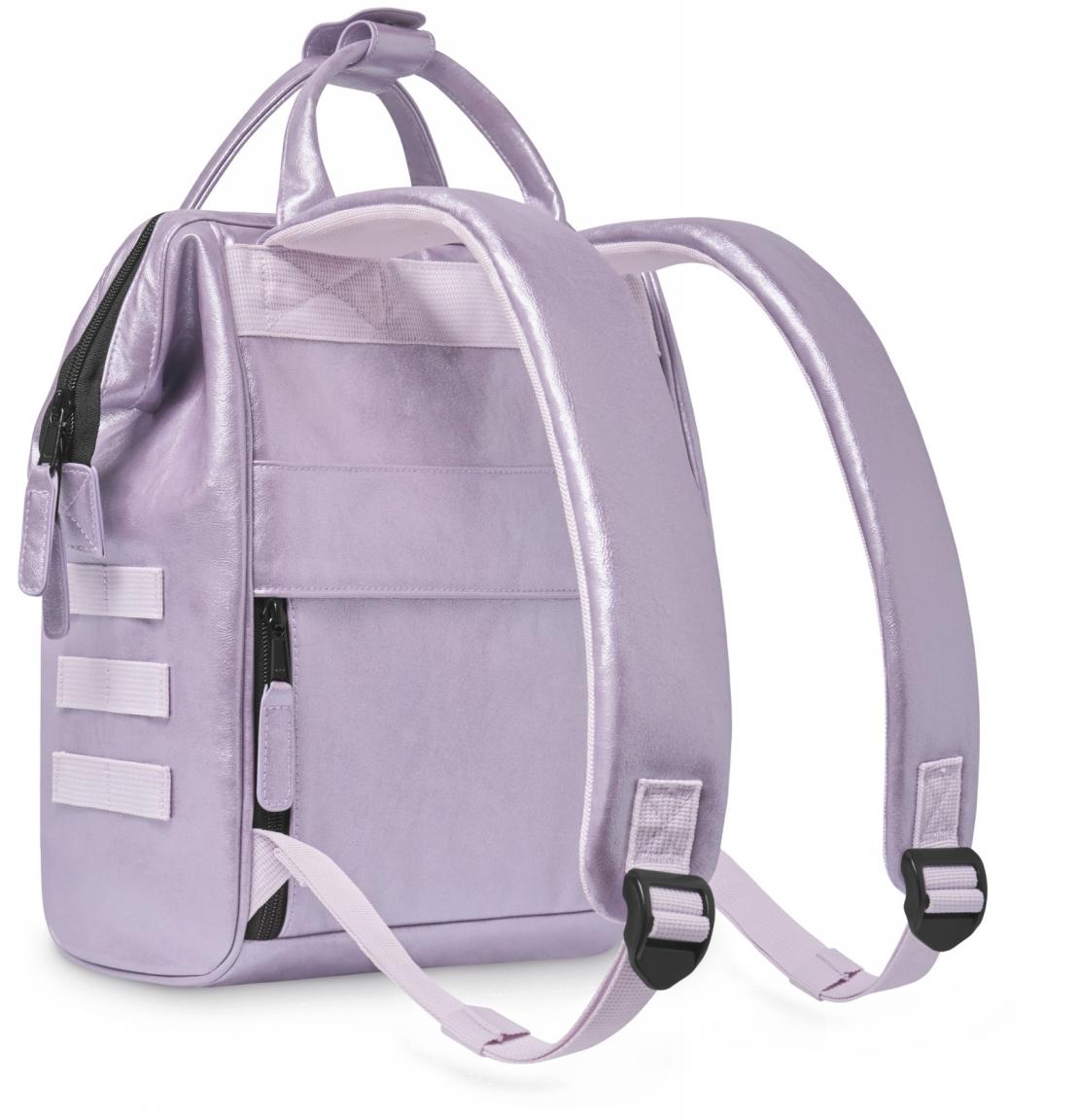 Metallicrucksack lila glänzend Cabaia Adventurer Small Capri