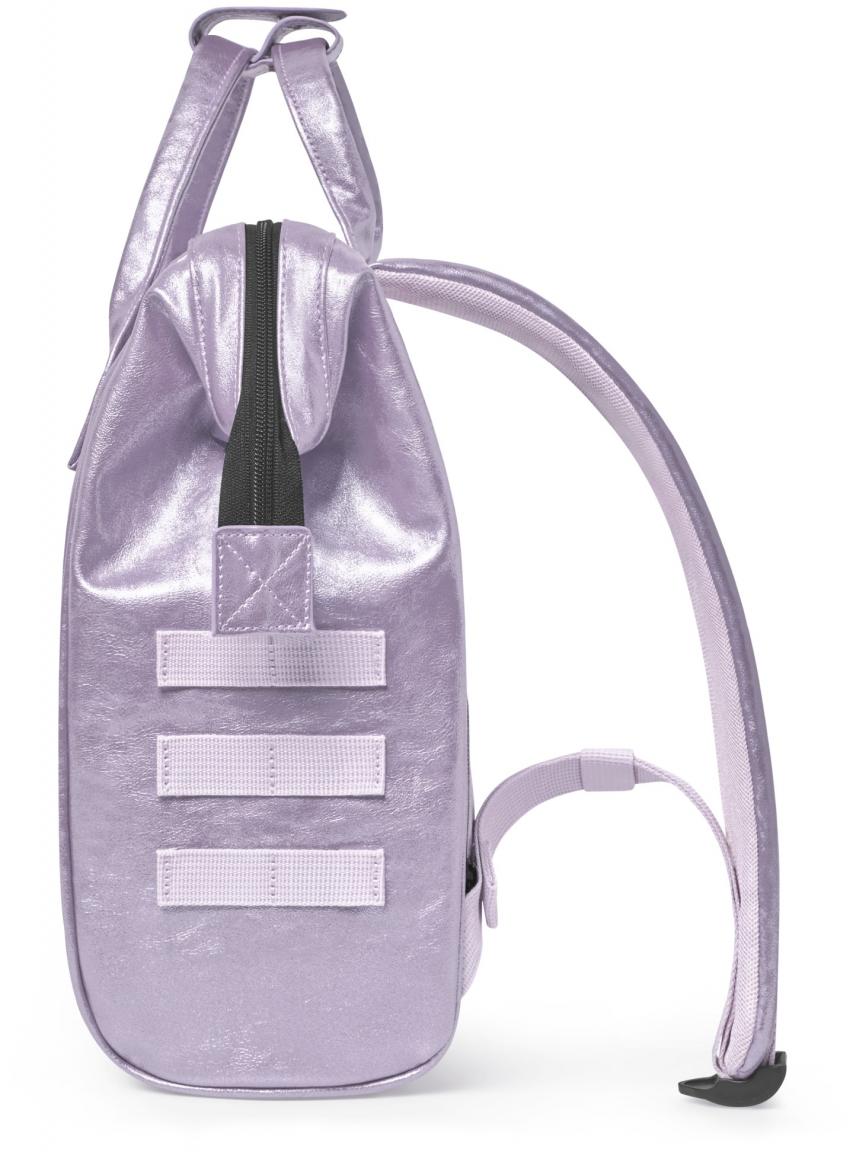 Metallicrucksack lila glänzend Cabaia Adventurer Small Capri