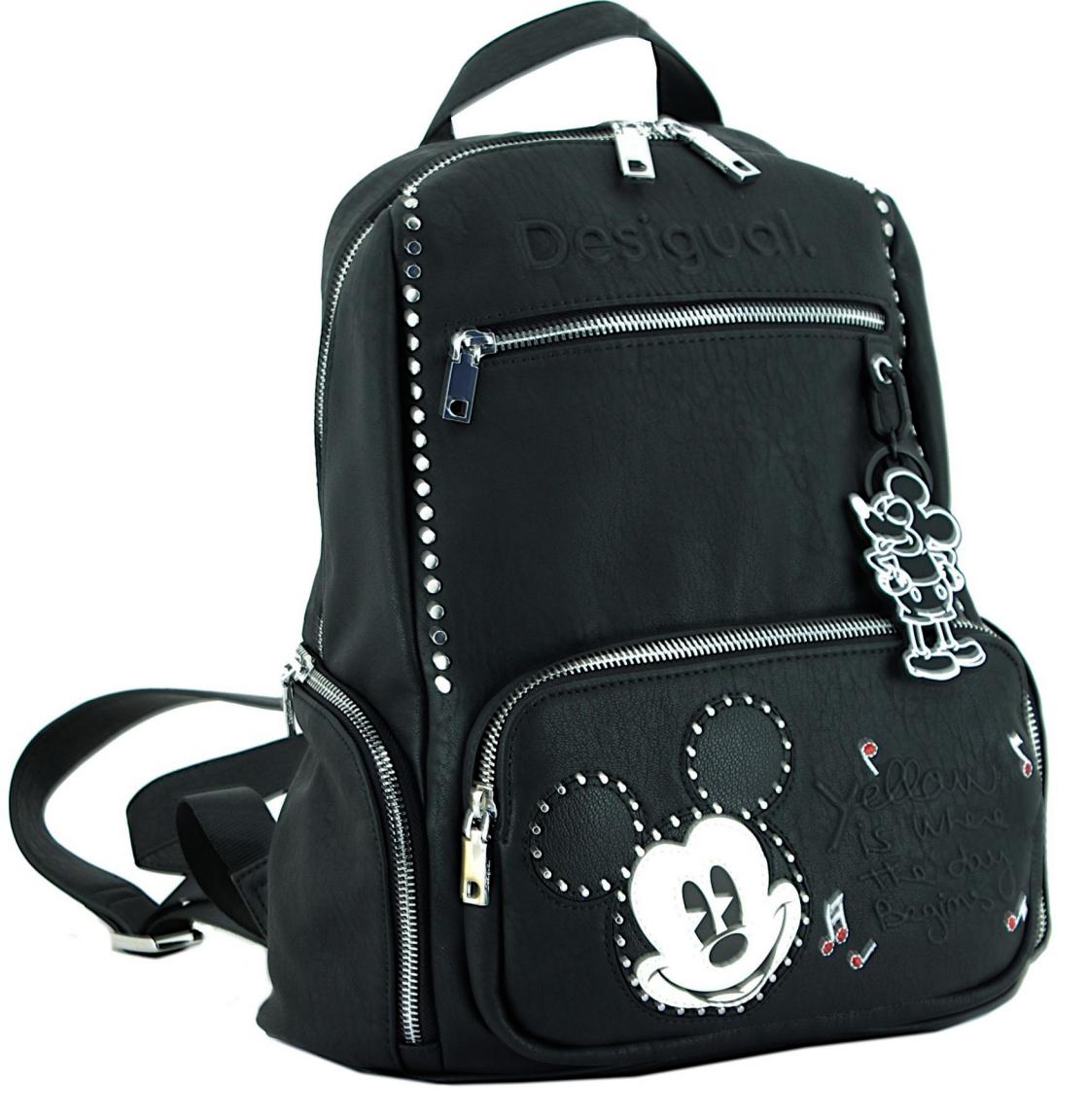 Mickey Mouse Daypack Desigual Mickey Rock Chester Negro