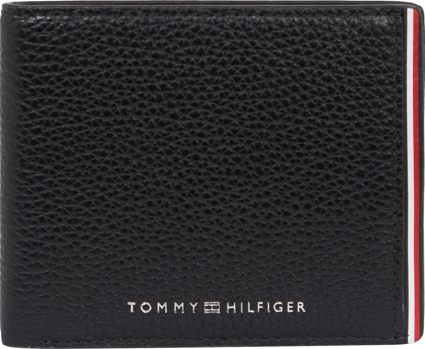 Mini Geldtasche Herren Schwarz Tommy Hilfiger ohne Münzfach 