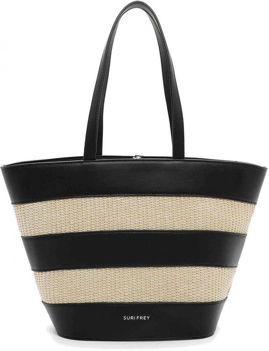 Mini Shopper Bailey Suri Frey Sommertasche Materialmix Black